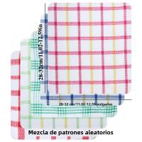 Toallas De Cocina a Cuadros 1/10pcs Doble Cara No Abaradizantes Para Limpieza Del Hogar Toallas Absorbentes Para Lavado De Platos - details 2