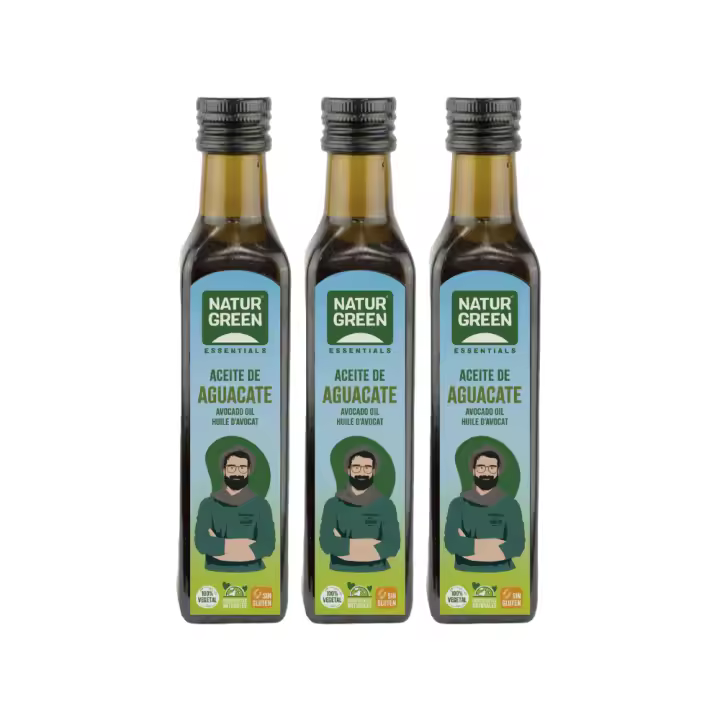 Pack 3x Naturgreen Aceite de Aguacate Vegetal Rico en Ácidos Grasos Monoinsaturados - 1