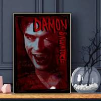 Póster Adhesivo Damon Salvatore the Vampire Diaries Arte De Pared Impermeable Para Decoración De Habitación Bar Moderno - details 2
