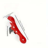 1pc Multifuncional Abrebotellas De Acero Inoxidable Abrebotellas Manual Ergonómico Accesorios De Vino Con Lado Seguro - details 0