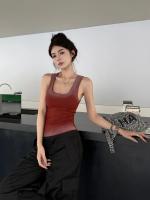 Camisola De Mujer Estilo Basic Verano Cuello Redondo Ribbed Sólido Gráficos Elasticidad Alta Poliéster Algodón Decoración Hilo - details 9