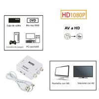 Convertidor AV HDMI-compatible a RCA Para Video HD 1080P Soporta NTSC PAL Salida AV a Pantalla De TV PC Proyector - details 1