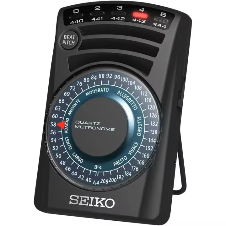 Metrónomo Seiko SQ60B JDM 39 posiciones - Sonido Acústico Mejorado Indicador Visual - 1