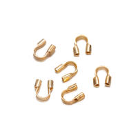 100pcs Protectors De Hilo En Forma De U Clavos De Conexión Para DIY Pulseras Collares Accesorios De Joyería De Metal - details 4