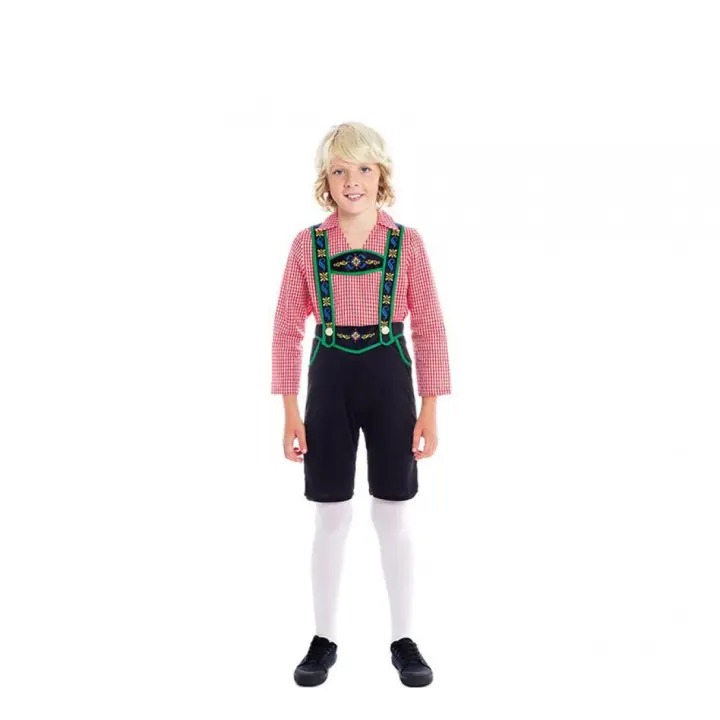 Partilandia Disfraz de Tirolés con Pantalones Negros para niño - 1