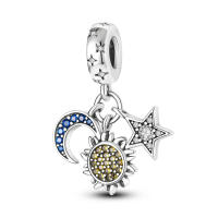 Encantos De Viaje Para Café Plata Charms Para Perros Y Gatos Corazón De Cuentas Adecuados Para Pulsera Original DIY Tendencia Clásica Vintage Romántica - details 163