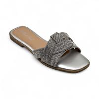 Calzados soraia,✨ Sandalias Planas de Mujer con Brillos – Mules Elegantes con Tiras Trenzadas y Pedrería – Zapatos Abiertos de Verano para Fiesta, Playa, Casual o Noche ✨ Bohemio Básico - details 2