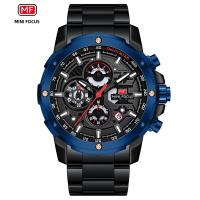 Reloj De Pulsera De Cuarzo Para Hombre MINI FOCUS Gran Dial Resistente Al Agua Con Función De Calendario Y Luz Trasera Acero Inoxidable Estilo Casual - details 8