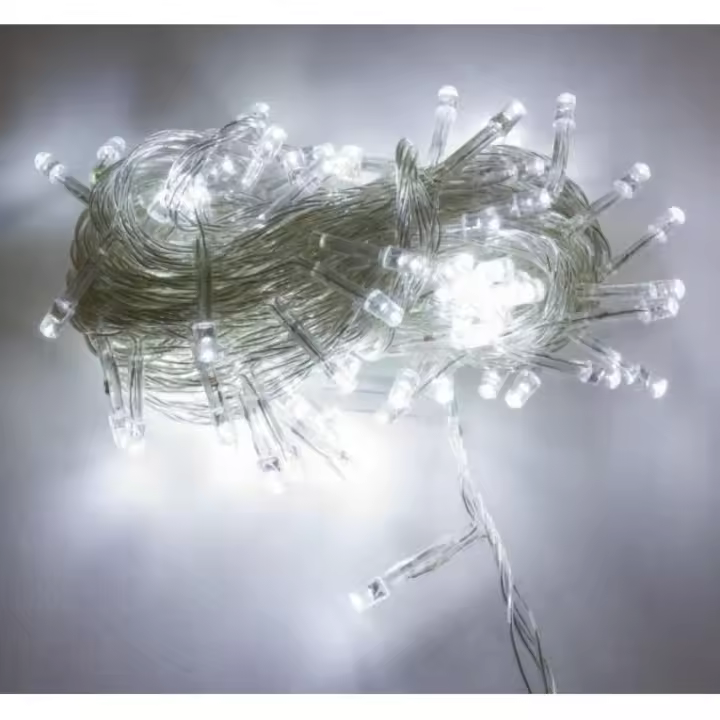 Guirnalda cordón LED uso doméstico 10m color blanco frío 220V - 1