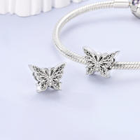 Encantos Originales 925 Platinados Para Mujer Con Zirconia Joyería Moda Para Pulseras Hechas De Cuentas De Moda - details 6