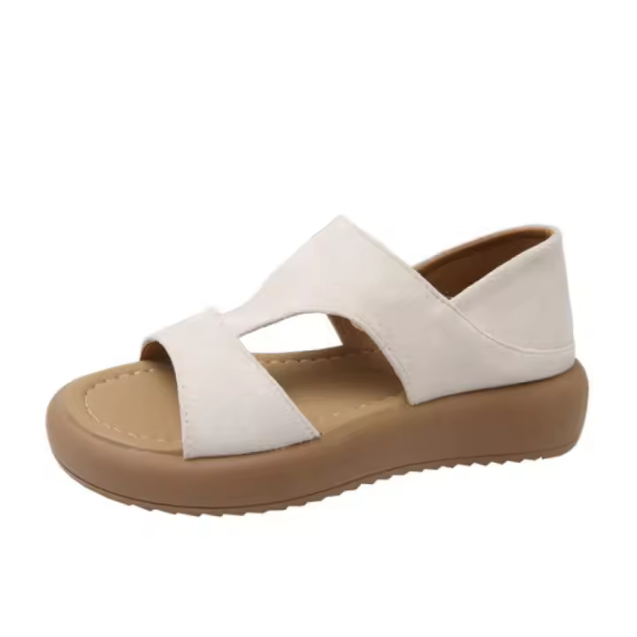 Sandalias Romanas Para Mujer Con Un Tirante Suela Suave Sandalias Planas Transpirables Zapatillas De Playa Comodidad Elevada Estación De Verano - 1