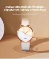 Reloj De Mujer SINOBI Moda Cuarzo Cuarzo Resistente Al Choque Y Al Agua Con Correa De Cuero Display De Agujas Reloj De Pulsera Para Mujer - details 0
