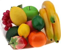 Decoración De Frutas Artificiales 10/11 PCS Banana Grape Lemon Kiwi Orange Apple Peach Strawberries Para El Hogar Material PE - details 10