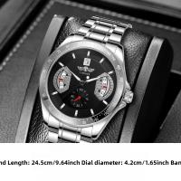 Reloj Mecánico Automático Para Hombre Con Calendario Y Luz Reluciente Resistente Al Agua De Acero Hueco Tendencia De Moda De Negocios Duradero Popular Regalo Ideal Para Lugar De Trabajo Uso Diario Citas - details 10