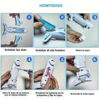 Juguete De Avión Para Niños Con Luces Y Sonidos Modelo De Avión Adecuado Para Colección Y Regalos De Navidad Y Cumpleaños - details 8