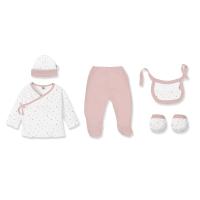 SET NACIMIENTO 0-6 MESES BAMBU MODELO FLORES ROSAS DE INTERBABY - details 0