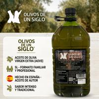 OLIVOS DE UN SIGLO 5L PACK ACEITE DE OLIVA VIRGEN EXTRA 3X5L - AOVE JAÉN PICUAL COSECHA TEMPRANA - details 0