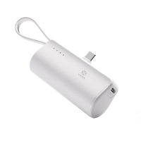 Mini batería externa del tamaño de un labial 5000mAh,con puerto de carga USB-C y Lightning integrados,Batería externa universal de carga rápida portátil, para exteriores,con iPhone 16,Samsung,relojes,auriculares y tabletas - details 7