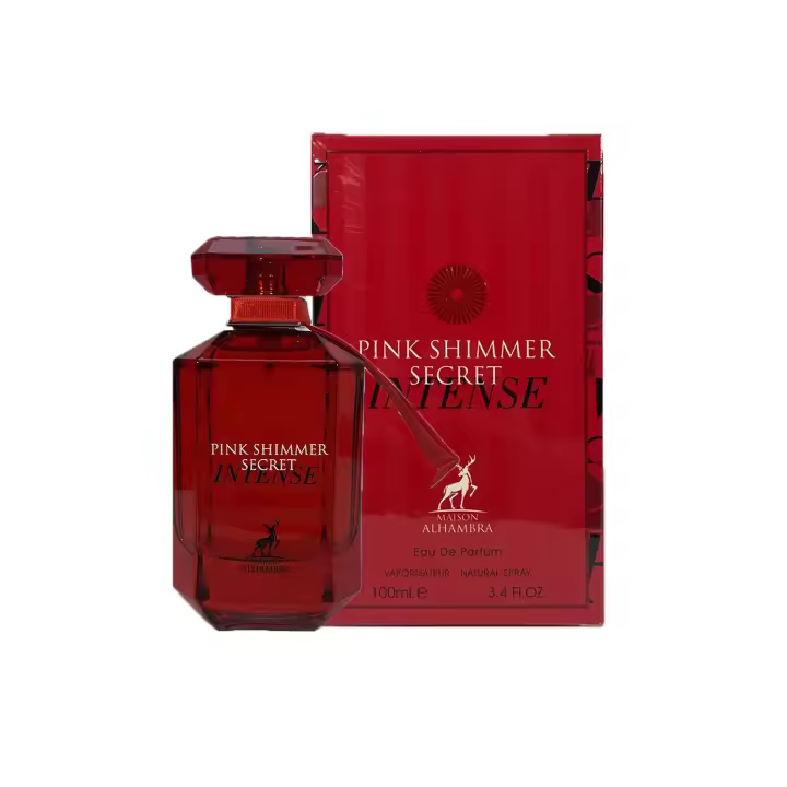 Maison Alhambra Pink Shimmer Secret Intense Eau de Parfum 100 ml – Perfume Floral Frutal para Mujer - 1