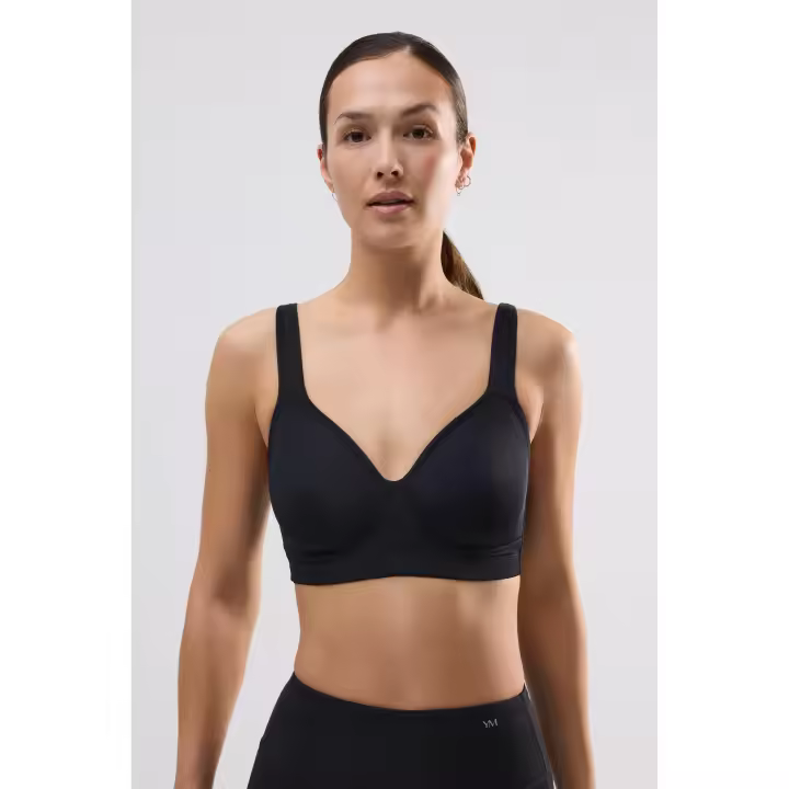 Ysabel Mora - Sujetador deportivo sujeción media negro - 1