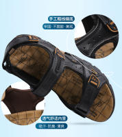 Sandalias De Cuero Genuino De Talla Grande Para Verano 38-46 Zapatos De Playa Al Aire Libre Casual Cómodos Para Clima Caliente Hombre - details 8