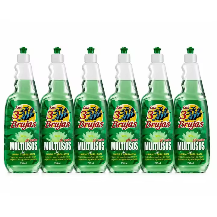 LAS 3 BRUJAS Limpiador Multiusos pH Neutro Recambio 750 ml / Unidad o Pack 6 Unidades - 1
