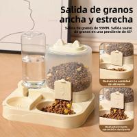 Tazón De Alimentos Para Mascotas Con Capacidad Grande Y Dispensador De Agua Alimentador Automático Para Gatos Y Perros Suministro De Alimentos Para Animales De Compañía - details 1
