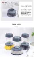 1pc Escobilla De Limpieza Para Cocina Portátil Con Dispensador De Detergente Fácil De Usar Escobilla De Lavado Para Limpieza De La Cocina - details 15