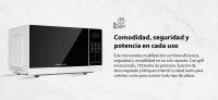 SENWA Microondas MW-G1001, 20L, 700W + Grill 800W, 10 Niveles de Potencia, Función Descongelar, Bloqueo Infantil - details 1