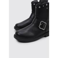 Geox J ECLAIR GIRL K Botas Planas Niña Negro - details 2
