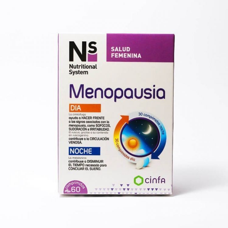 Nutritional System NS MENOPAUSIA DIA Y NOCHE 60 COMPRIMIDOS CINFA - Favorece Circulación Venosa