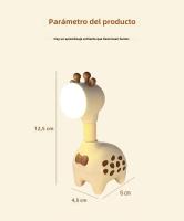 Lámpara Nocturna Girafa Recargable Y Retráctil Para Oficina Hogar Escritorio Dormitorio Decoración Para Camas De Estudiantes - details 10
