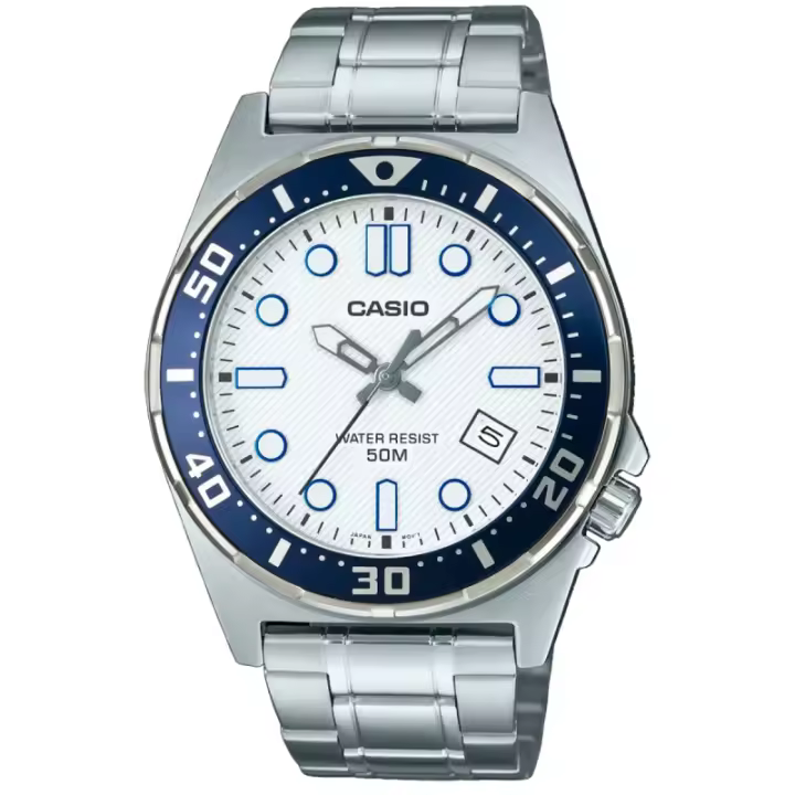Reloj De Pulsera Casio Mtd-135d-7a Para Hombre Acero 50m - 1