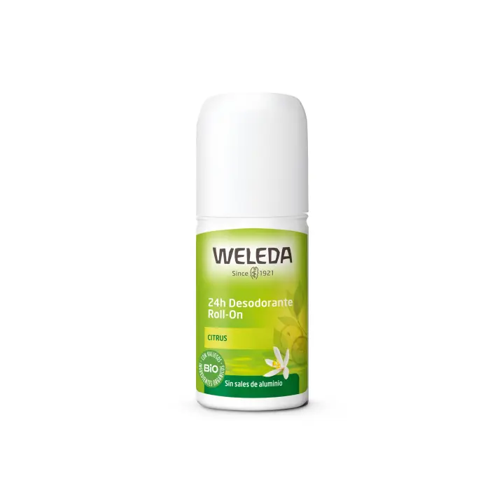 Weleda Desodorante Roll-on de Citrus 24h Protección Aroma Fresco Unisex Aceites Naturales Sin Sales Sin Aluminio 50 ml - 1