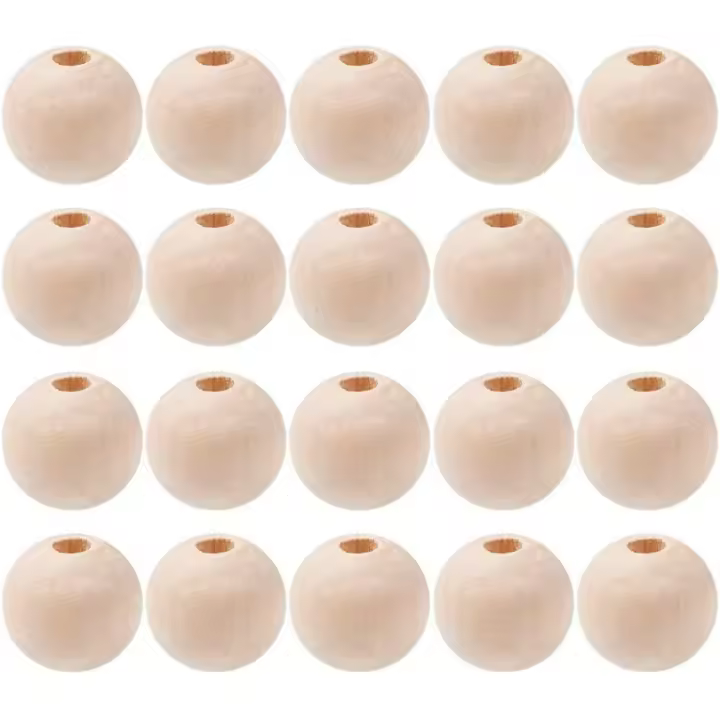 Caja De 50 Pcs De Tachuelas De Madera Natural No Terminadas Redondas De 12mm (1/2 Pulgada) Para Manualidades Y Fabricación De Joyas DIY - 1