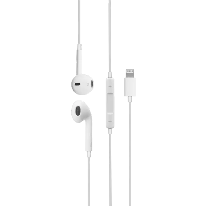 DCU Tecnologic Auriculares Estéreo Blancos para Iphone/ipad con Micrófono y control de volumen - 1