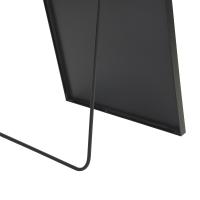 Espejo de Pie Curvo 1620x530 mm, Vidrio Templado con Marco de Aluminio, Espejo de Cuerpo Entero para Dormitorio y Sala, Estilo Moderno, Disponible en Negro . - details 0