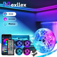 Tira De LED RGB Flexible 40m/30m/20m/15m DC 24V Con Control Por App Y Sincronización Musical Para Decoración De Navidad Y Habitaciones - details 0