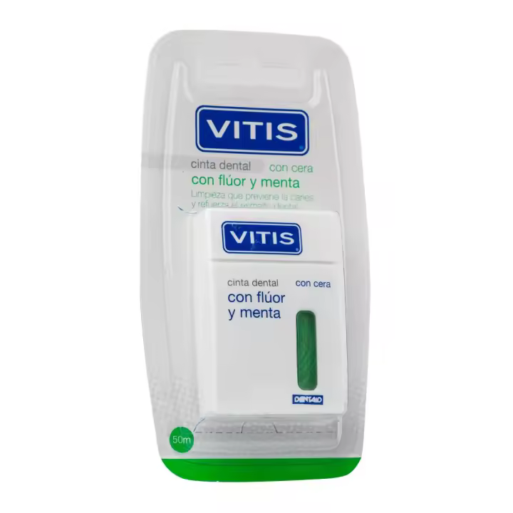 Vitis cinta dental con fluor y menta 50m - 1