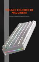 Teclado Mecánico De Juego USB MUCAI MK61 61 Teclas Switch Rojo Cableado Desmontable RGB Retroiluminado Intercambiable Caliente - details 0