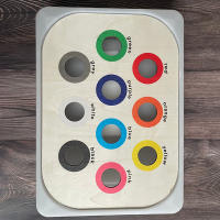 Juego De Tablero Sensorial Montessori Para Niños Madera Colores Aprendizaje Abierto Movimiento Finado Juguetes Educativos - details 1