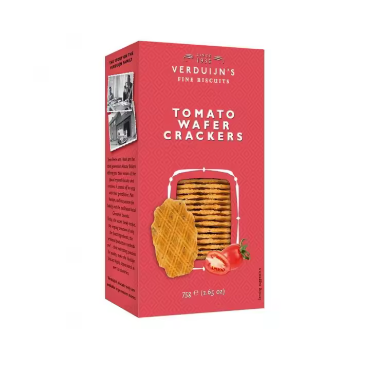 Crackers Tomate Wafer - Verduijn's 75gr. Holanda 75 cl. º - 1