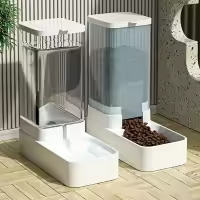 Dispensador Automático De Alimento Y Agua Para Perros 1pc/2pcs Set De Plástico Para Almacenamiento De Alimentos Para Perros - details 3