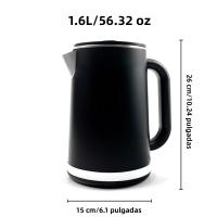Hervidor Eléctrico De Acero Inoxidable 1.6L 1500W Rápido Cierre Automático Y 16 Horas Calor Mantenido Cuerpo Táctil Frío Protección De Secado - details 9