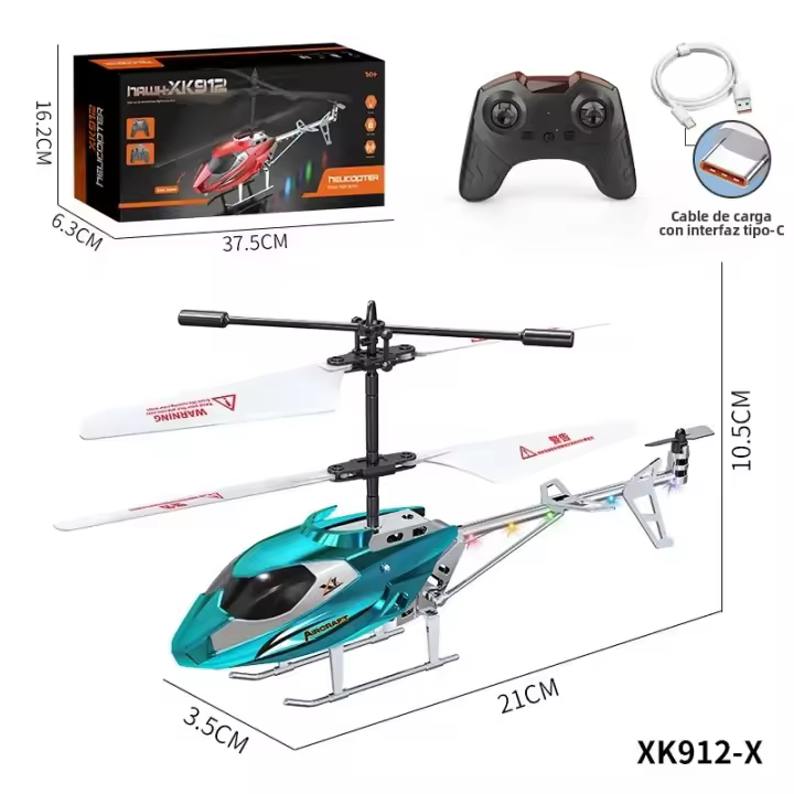 Helicóptero Remote-Controlled 3.5-Way Recargable Por USB Resistente a Golpes Y Colisión Juguete De Avión Remoto Para Niños Y Adultos Iniciantes E Intermedios - 1