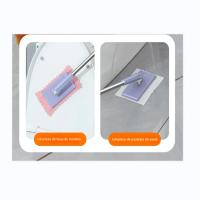 Juego De Mopa Con Toallas De Papel Para Eliminar Polvo Estático No Necesita Lavado De Manos Mopa Retráctil Rotativa Automática De Aluminio Largo - details 18