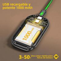 Lámpara De Lectura LED Tri-Head Clip 51 LEDs Recargable 1000mAh 4 Colores Luz Nocturna Para Libros Protección Ocular Para Dormitorio - details 2