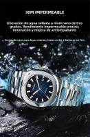 Reloj De Lujo Para Hombre Resistente Al Agua 30M Luminoso Fecha Acero Inoxidable Cuadrado Reloj De Pulsera De Cuarzo Moda Casual - details 5