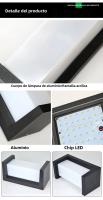 Lámpara De Pared Exterior Aluminio Impermeable Sconce Para Porche Iluminación De Jardín Vestíbulo Interior Decoración De Sala De Estar Fuente De Luz LED - details 7