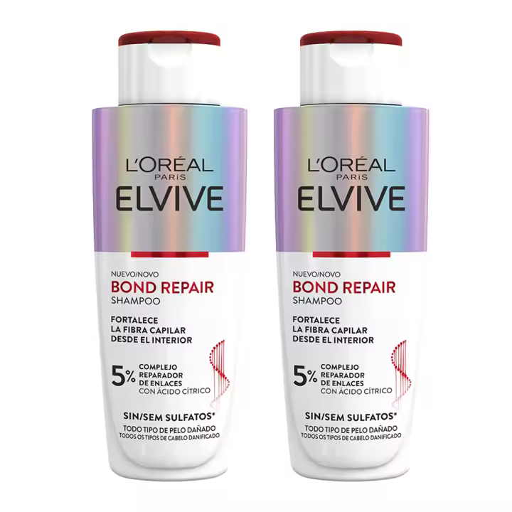 L'Oréal Paris | Rutina Elvive Bond Repair Champú, Acondicionador, Pre-Champu y Sérum Fortificante sin Sulfatos Rutina de Reconstrucción Profunda - 1